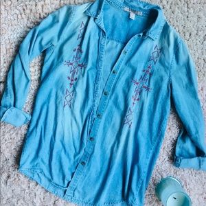 Denim Button Down Shirt